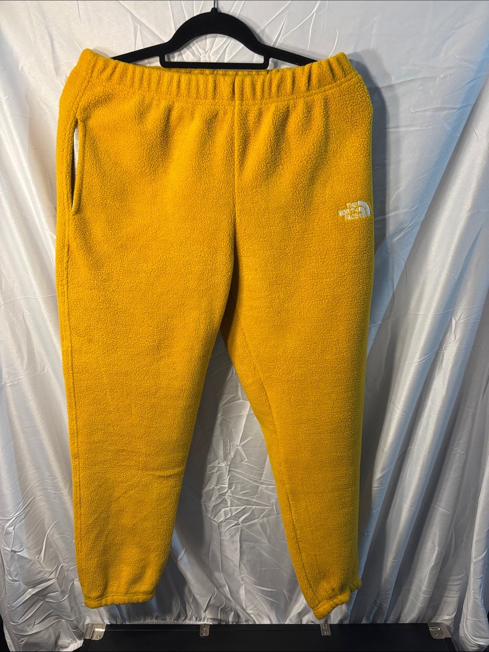 The North Face Kids Fleece Joggers in Mustard Yellow